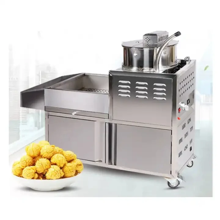 Small Integrated Spherical Popcorn Puffing Machine Hand Electric Popping Corn Bud Popping Corn Machine