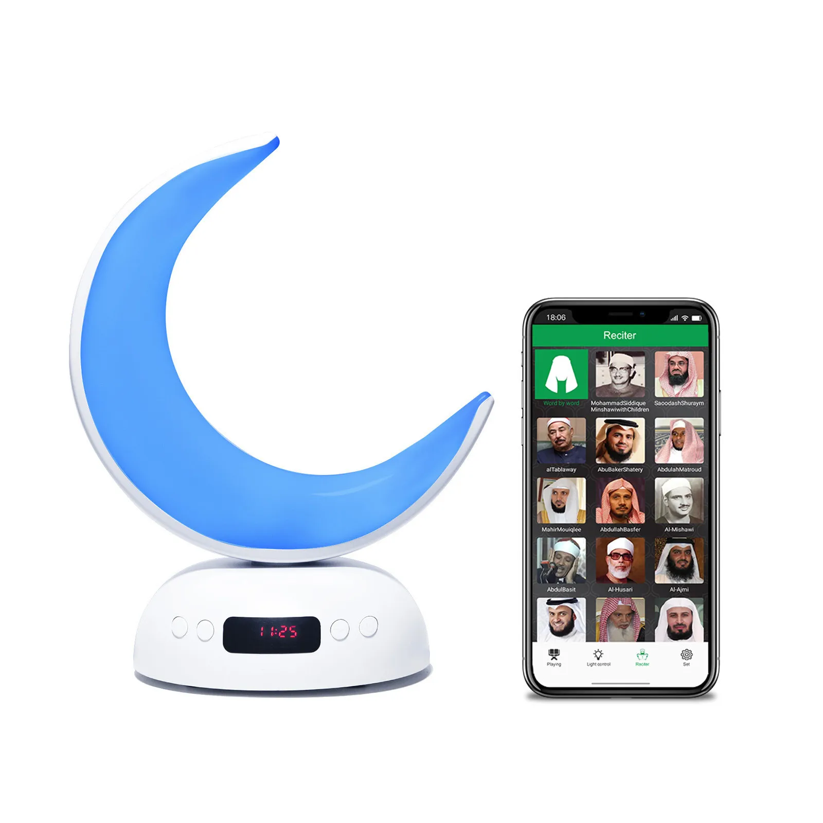 Bluetooth-Колонка quran с часовой лампой профессиональный беспроводной динамик трансмиттером