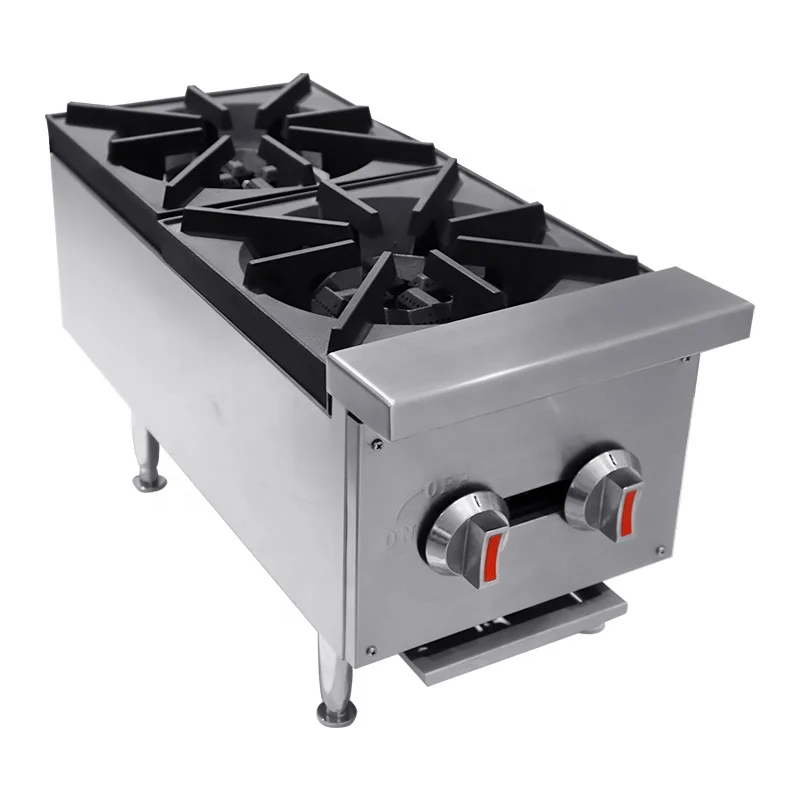 Professional Hotel Kitchen Equipment Big 2 Burner Gas Stove/Commercial Gas Burner
