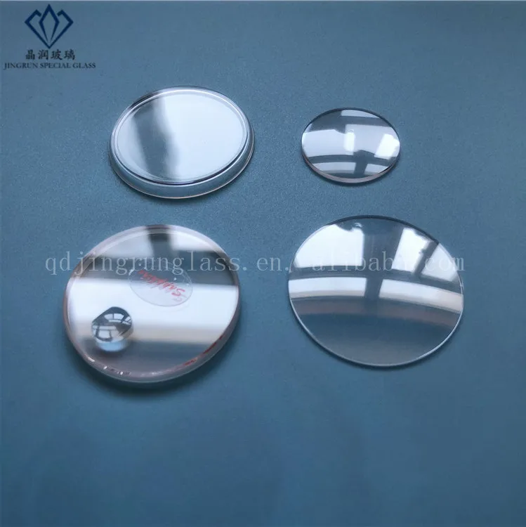 Stock product flat plano watch glass sapphire crystal glass wafer polished window for frank muller watch