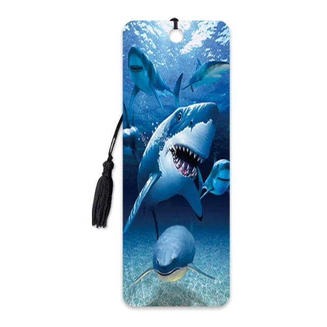 Custom Stationery 3d lenticular bookmark flip lenticular 3d bookmark for book