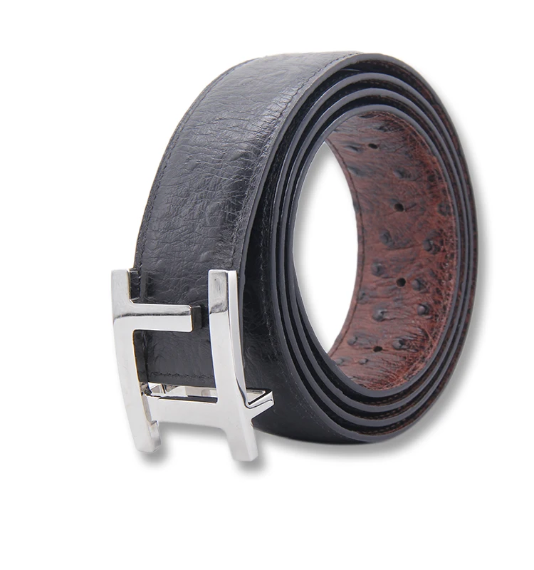High Quality Men Leather Belt Custom logo Genuine Pin Buckle