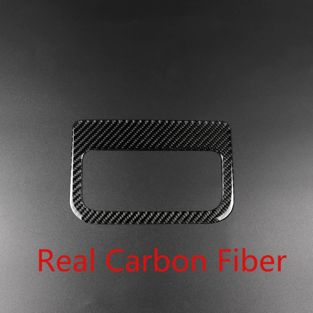 Car Interior Accessory Real Carbon Fiber Rear Air Outlet Cover Trim Sticker For 17-18 MazdaCX5