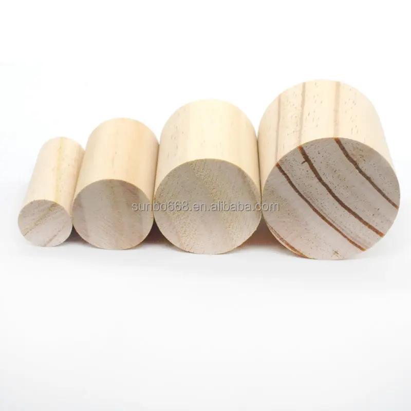Factory Custom Wood Dowels With Hole  Half Round Wooden Dowel Rods For DIY Handmade Wooden Craft