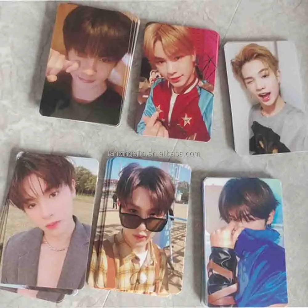 Custom Double Side Printing Slogan Postcards Kpop Photocard Paper Photocard