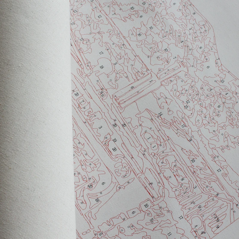 ROYALDREAM Watercolor is a network diy oil digital acrylic painting by number canvas painting kit with frame for adults