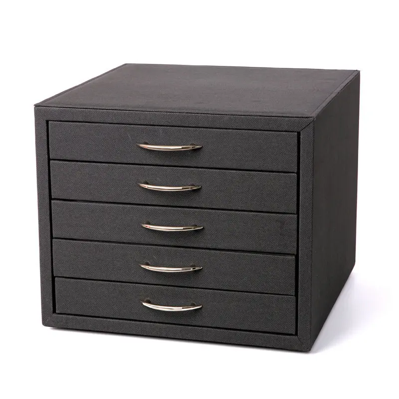 Wholesale Glasses Display Drawer Cabinet Black Optical Shop Desktop Eyeglass Storage Case Boxes Sunglasses Display Box
