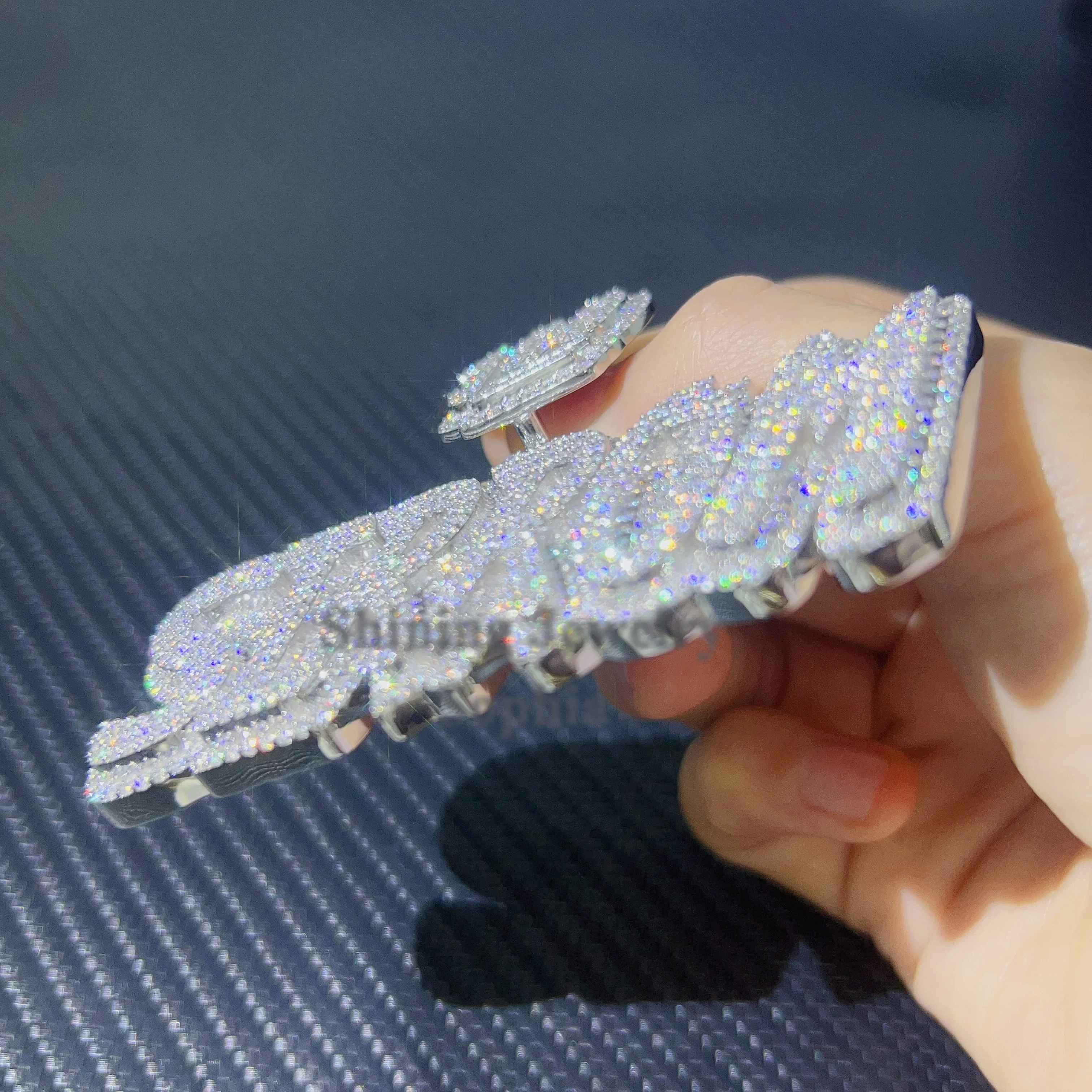 Hip Hop Jewelry Mens Iced Out Custom Letter Pendant 925 Sterling Silver VVS Moissanite Diamond Number Name Initial Logo Pendants