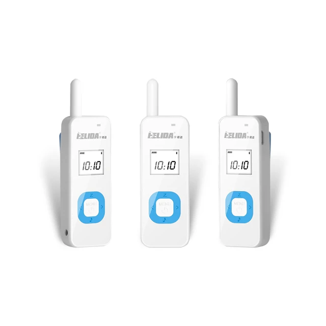 Super Mini Walkie Talkie Two Way Radio HELIDA T-M1 22 Channels FRS GMRS UHF 400-480MHz for Restaurant/Salon/School