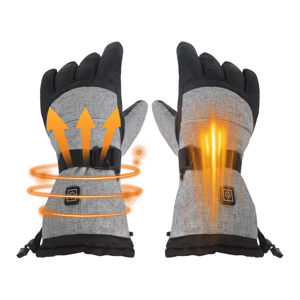 3,7 В 5000 мАч сенсорный экран электрическое отопление согревающие литиевые батареи лыжные перчатки с подогревом