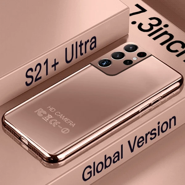  Дешевый большой экран Android Phone S21 + Ultra 512 ГБ Rom Поддержка двух sim-карт TF-карта MTK6899 (абсолютно