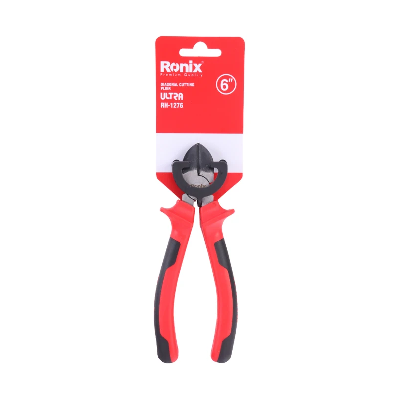 Ronix Model RH-1276/RH-1278 Hand Tools Wholesale custom High carbon steel 6 7 inch  diagonal needle nose cutting plier