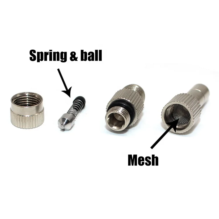 low pressure brass nickle wetting fogging and mist nozzle