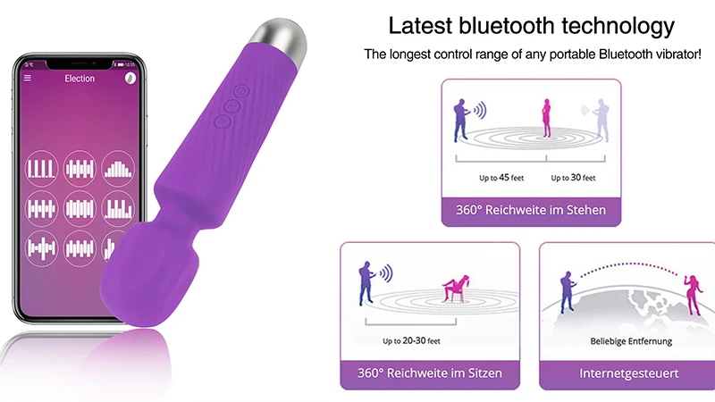 Original Factory Women Wireless App Remote Control Female Model Massage Adult Masturbator Sex Toy Electric Body Wand Vibrator