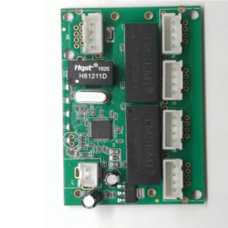 Factory price OEM mini 4 port ethernet switch with 1 uplink small printed circuit board