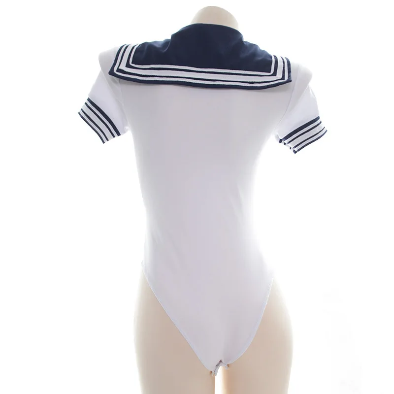 Fun Uniform Dead Pool Water Sexy Sailor Uniform Swimsuit With Chest Cushion Buckle Split