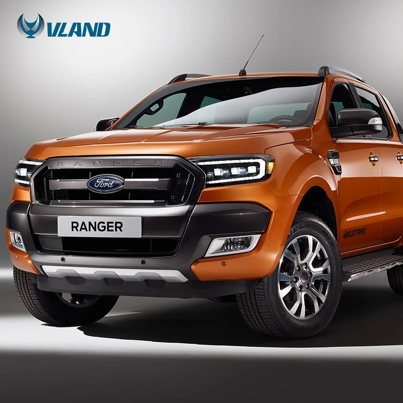 Vland Factory Wholesale Head Light for Ford Ranger (T6) 2016-2021 Car Parts LED Lamp Sequential Accessories Headlights Auto