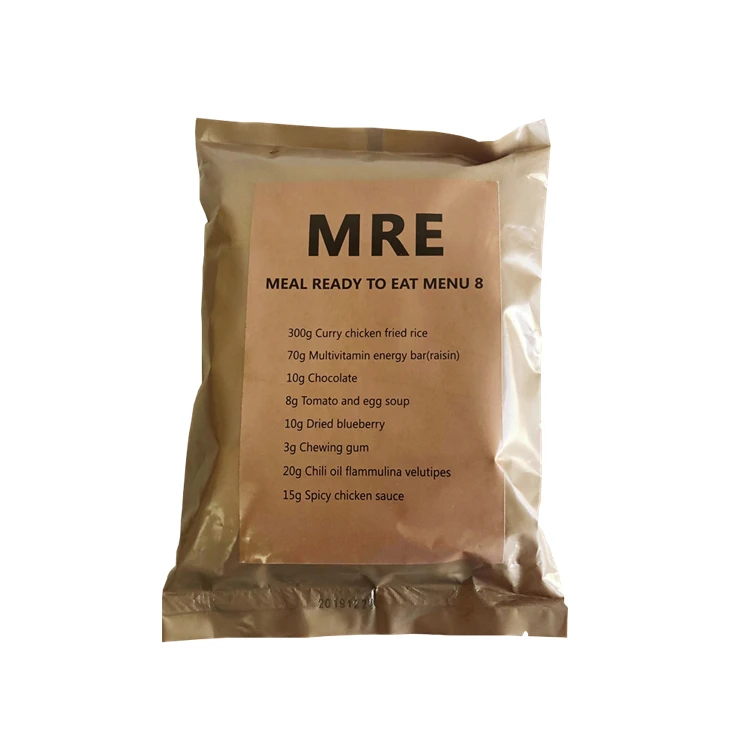 Mre Military Emergency Food Rations Mre Meals Ready to Eat Army Food Rice Instant