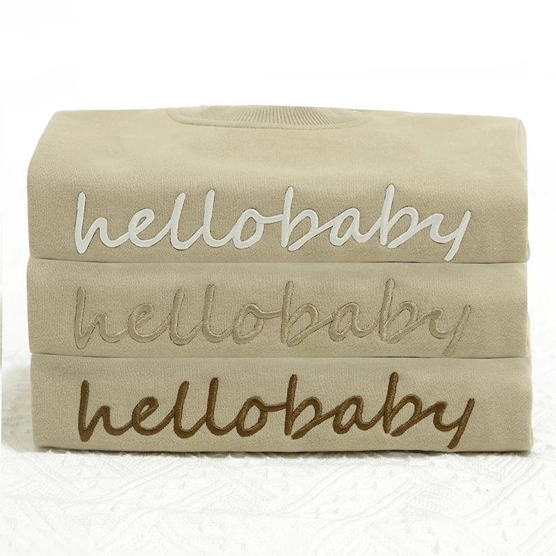 Newest Design Baby Clothes Winter Long Sleeve Solid Color O-Neck Fleece Organic Cotton Baby Rompers