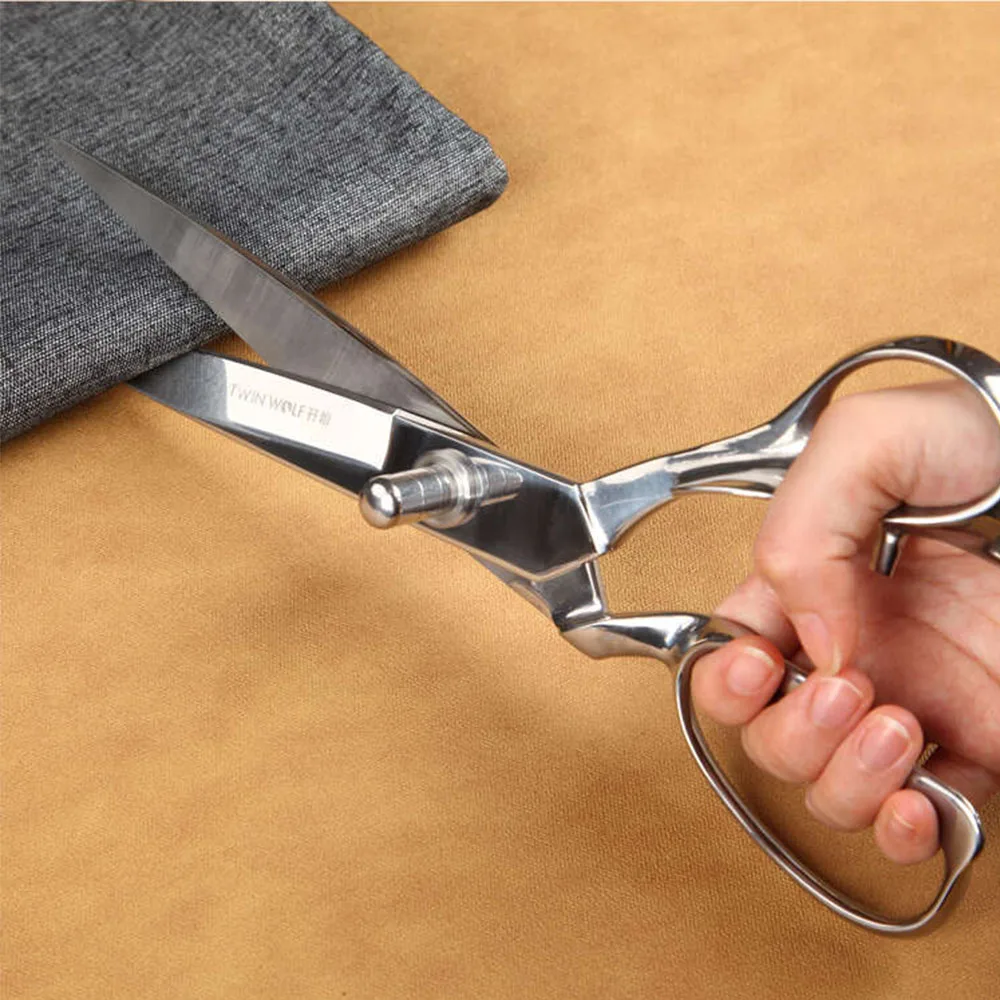 Embroidery Fabric Scissors Dressmaking Trimming 12 Inch Tailor Scissors for Cutting Shears Leather Sewing Scissors