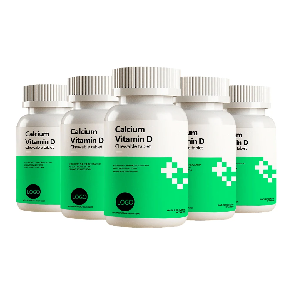 OEM Daily Supplement Ca& Vd& Vk Bone Health Calcium Vitamin D3 Vitamin K2 Tablets