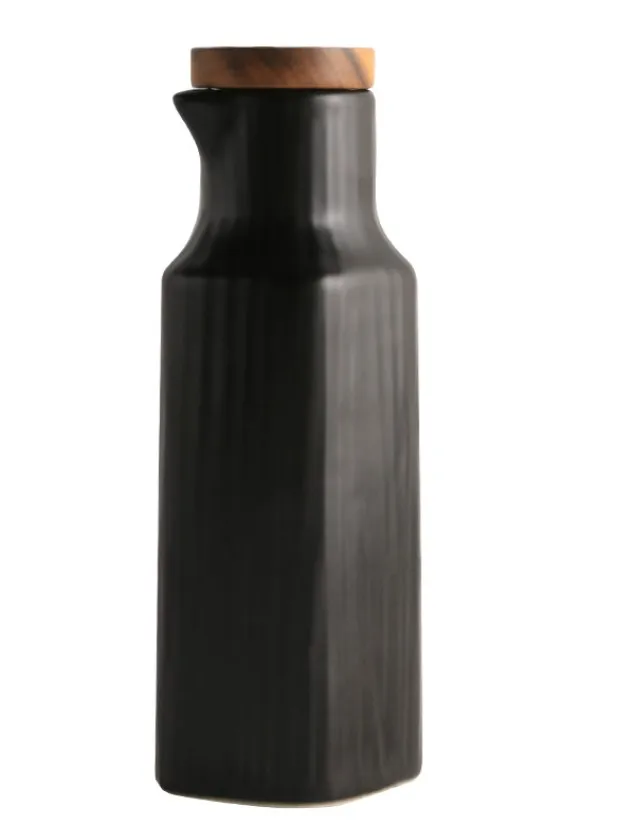 Белая керамическая бутылка для соевого соуса и масла банка приправ кухонная