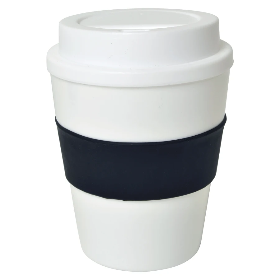 400ML BPA Free food safety plastic drink cups popular pp coffee cup with silicone lid
