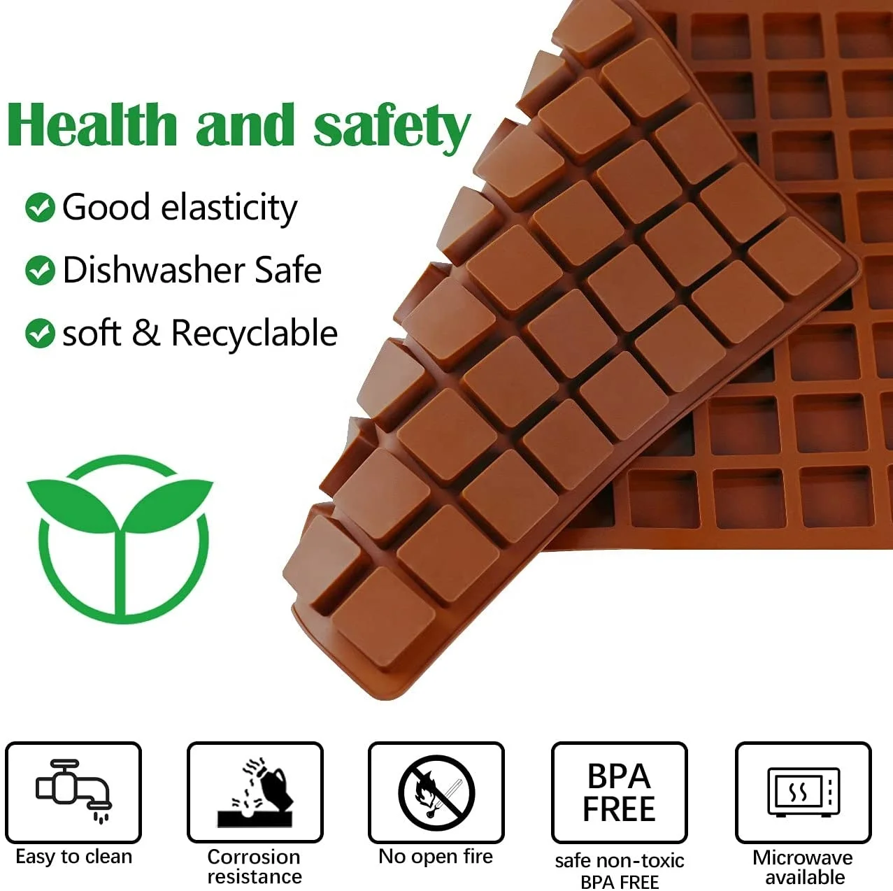 Ready Online 80 Cavities Square Silicon Mini Cake DIY Molds for Chocolate Making Cake Tools Silicone Molds for Cake Decoration
