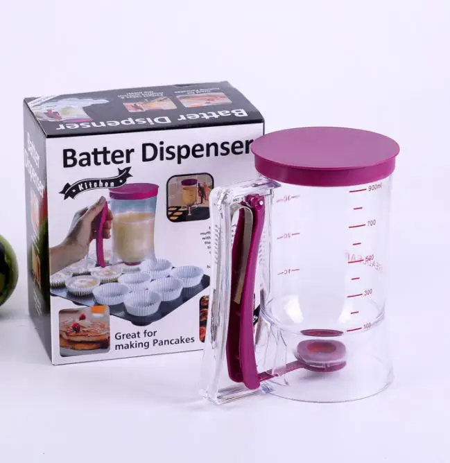 Pancake Batter Dispenser - Perfect Baking Tool for Cupcake Waffles Muffin Mix Cake or Any Baked Goods