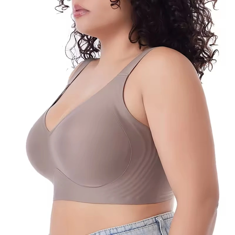Women Plus Size M-6XL Bra Wireless Push up Gather Bra Yoga Sports 34 Size Seamless Underwear Low Price XXL Bra for Girls 2024