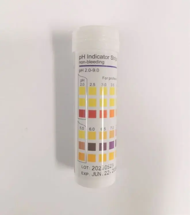 gastric aspirate ph test strips  2.0-9.0 CE ISO13485