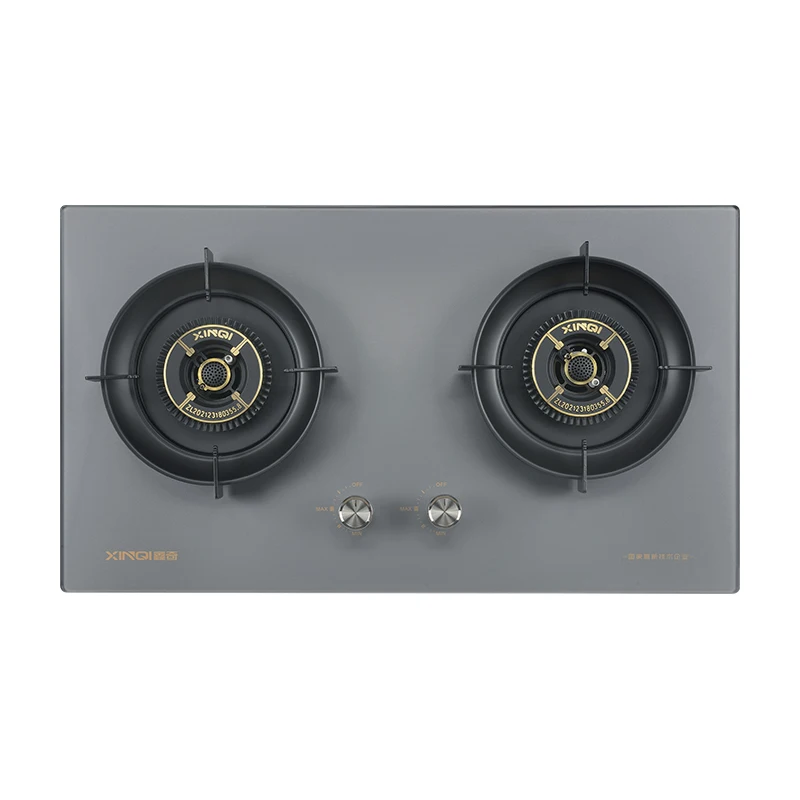 High Quality 2 Burners Gas Hob Cooker Flameout Protection Device Built-in N.G. /L.P.G Gas Stove