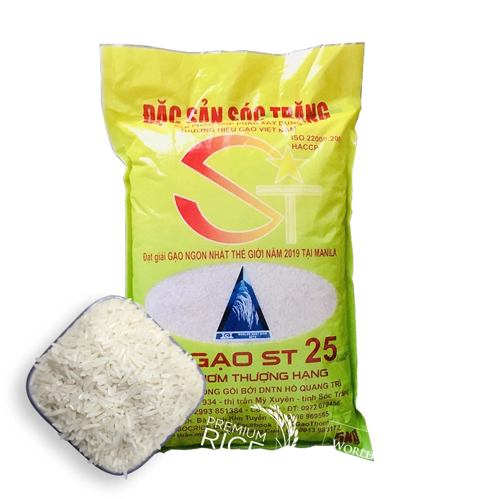Asian Rice / Best Rice awarded / White jasmine rice from Vietnam (ST25) for wholesale with competitive price
