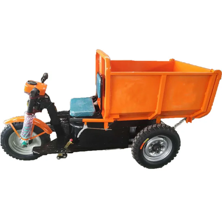 Vehicle mounted electric tricycle Electric tricycles for transporting construction materials on construction sites
