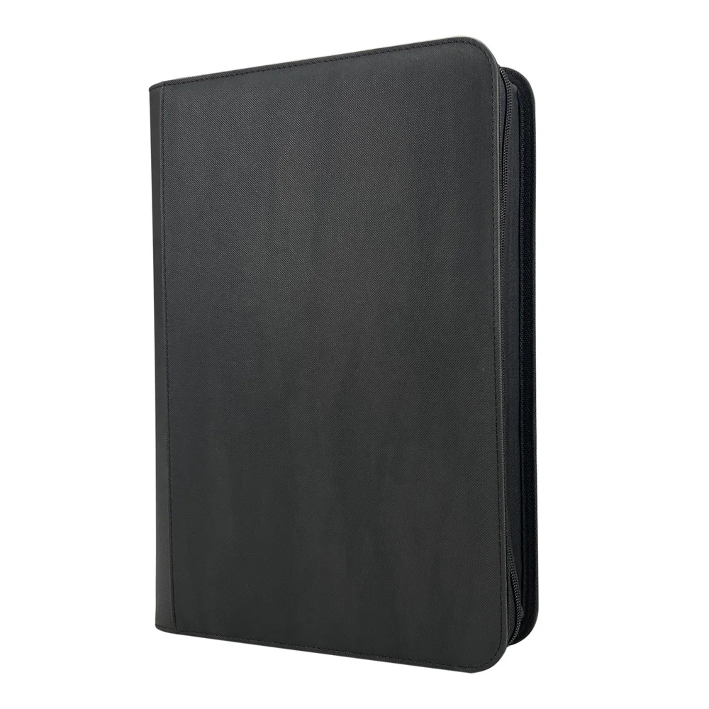 custom logo TCG MTG yugioh jumbo leather premium sports baseball poke mon CGC BGS PSA slab graded card binder for storage