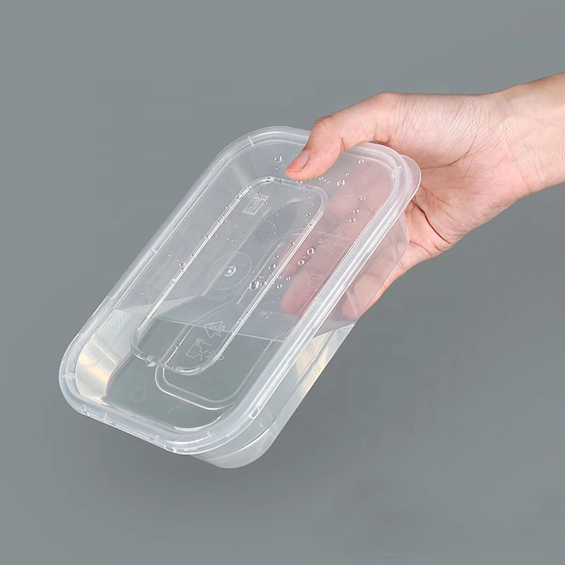 Wholesale 100% biodegradable takeaway tableware 500ml square disposable bento lunch boxes