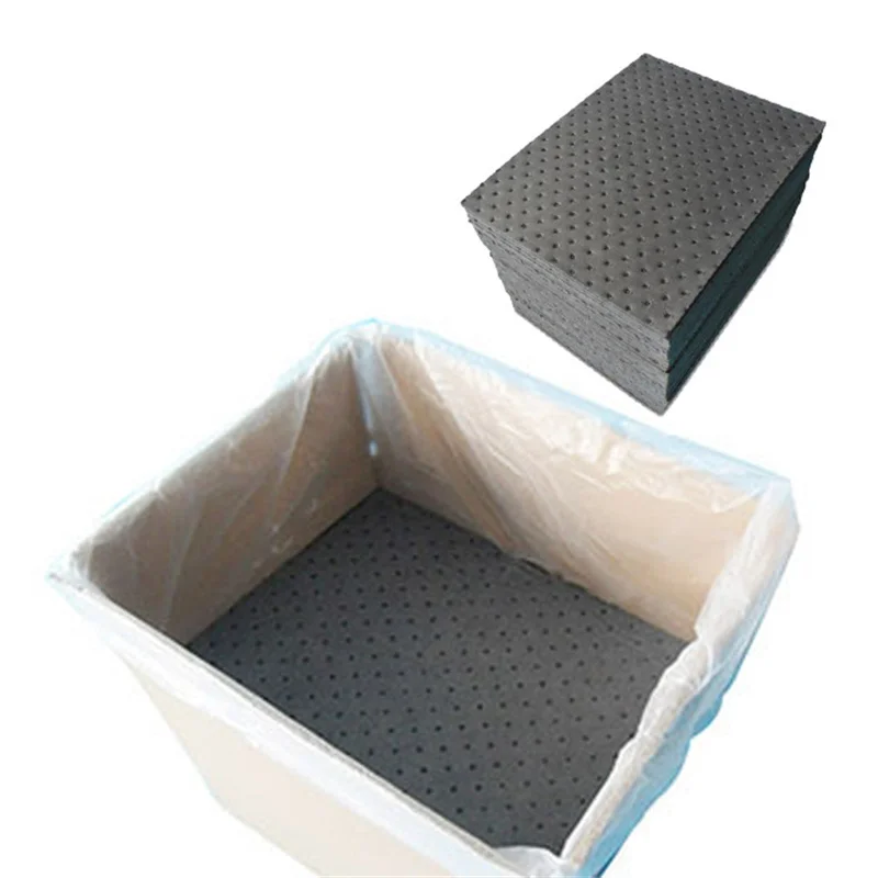 hotsale grey general absorbent mat  for clean oil spill pool