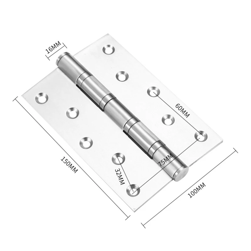 201-4x3x3-4bb Popular 4 inch Stainless steel ball bearing butt fire rated CE metal and wooden door hinges