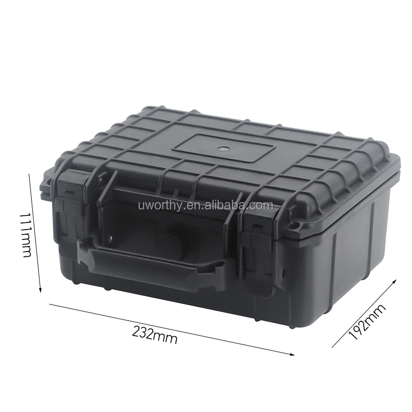 232X192X111mm Factory Reasonable Cheap Price Small Size Hard Plastic Carrying Case with Foam Padding