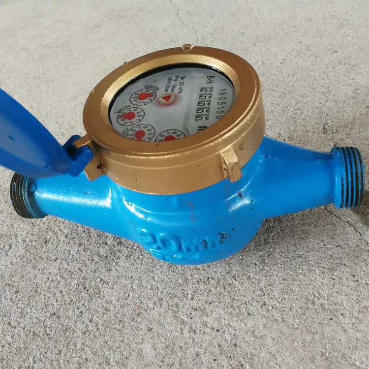 20 мм Multi Jet влажный тип Железный корпус счетчика воды