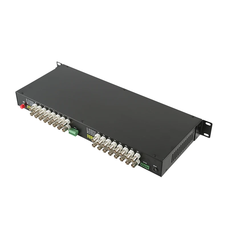 32CH RS485 data AHD CVI TVI to Fiber Optical Media converter 1080P for CCTV 2MP