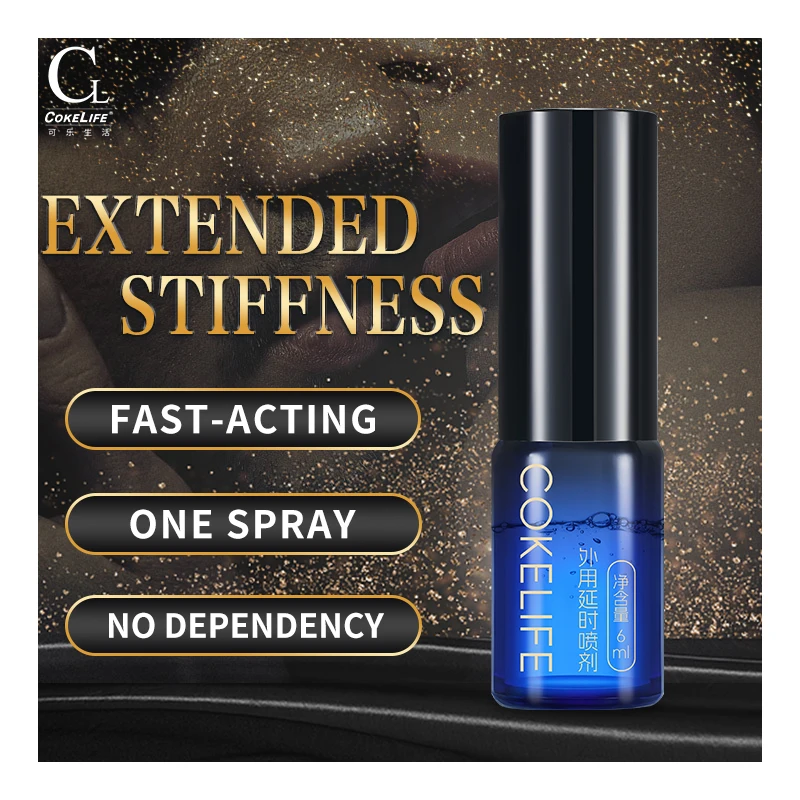 CokeLife 6ML Aircraft Cup Natural Mensexy Strengthening Sexual Endurance Spray For Male For Men To Prolong