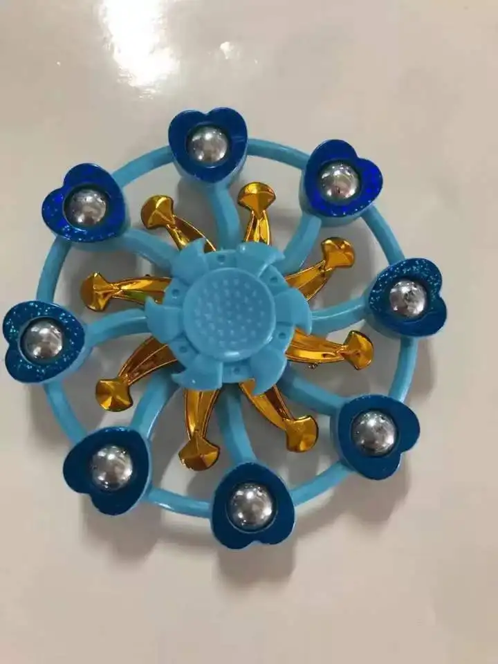 New double deck fingertip gyro decompression toy Hand Spinner tiktok Rotating finger top