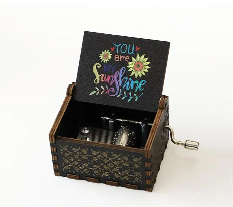 Music Box for  High Quality New Arrival wooden Music Box  Personalizable Gift Hand-cranked Music Box