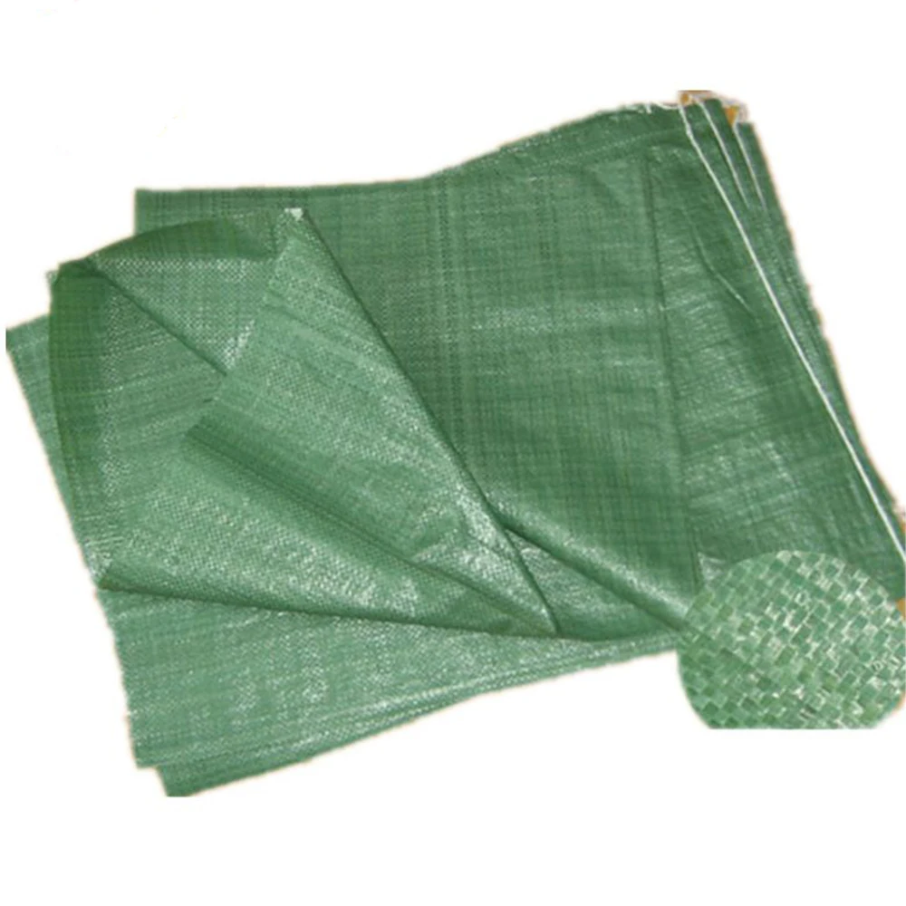 
China Manufacturer 50kg White And Green Woven PP Construction Waste Bag 