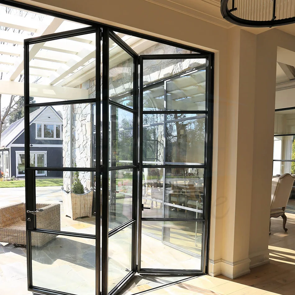Glass Ultra Slim Frame Glass Sliding Folding Door Systems