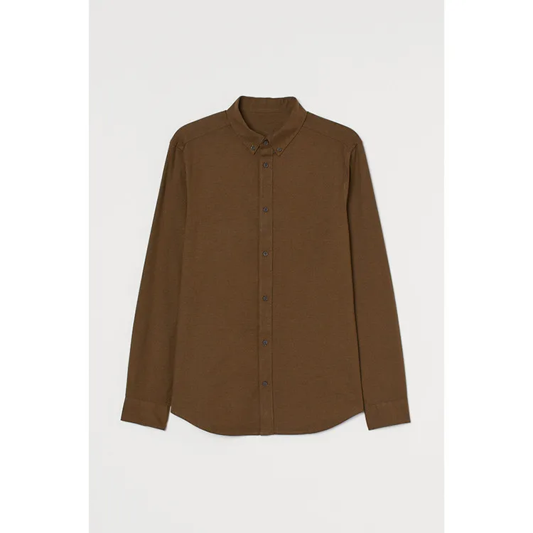 OEM men design plain 100% cotton shirts for men long sleeve