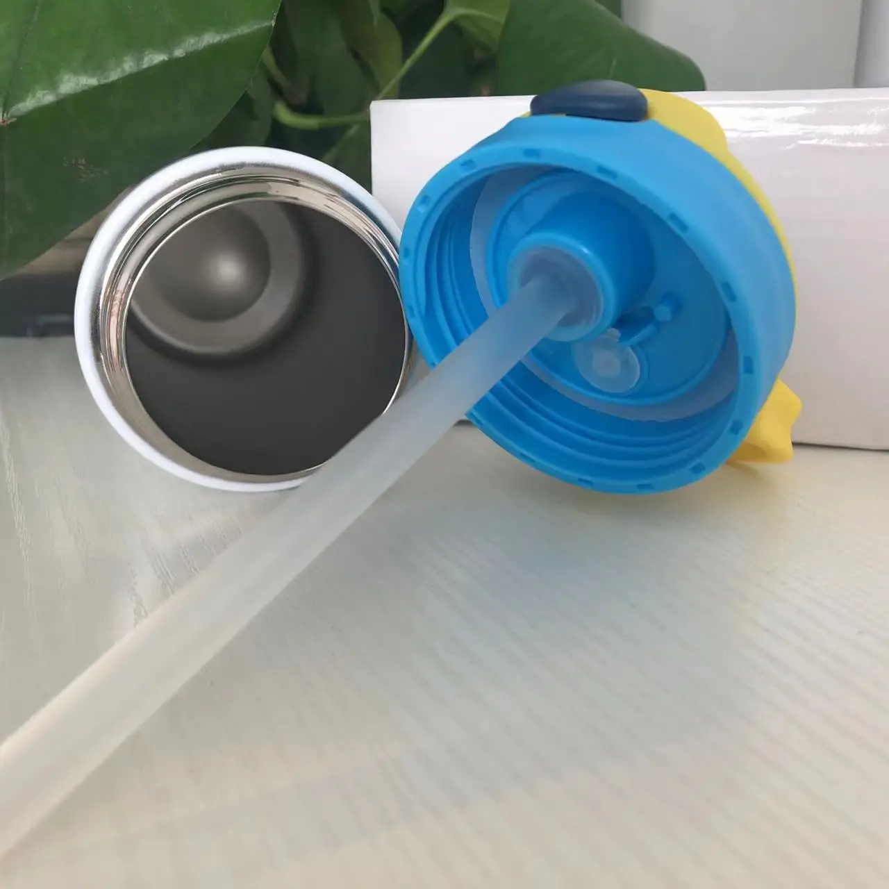 Amazon Hot Sale Sipper cup with straw lids straight Sublimation tumbler blanks Kids Water Bottle