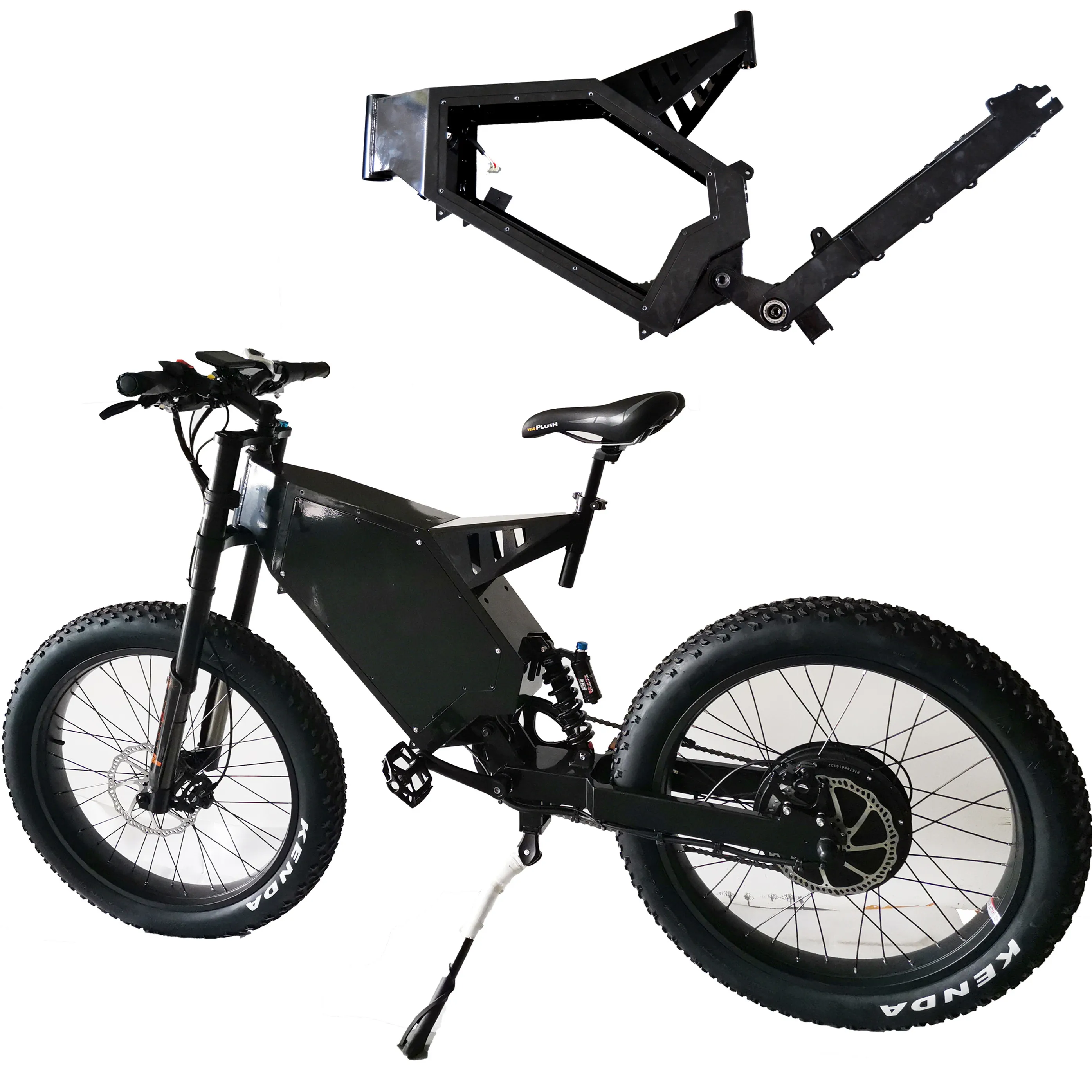 Лидер продаж, профессиональная рама для электровелосипеда, цельная подвеска, стальная рама, велосипед для эндуро, внедорожный велосипед, рама