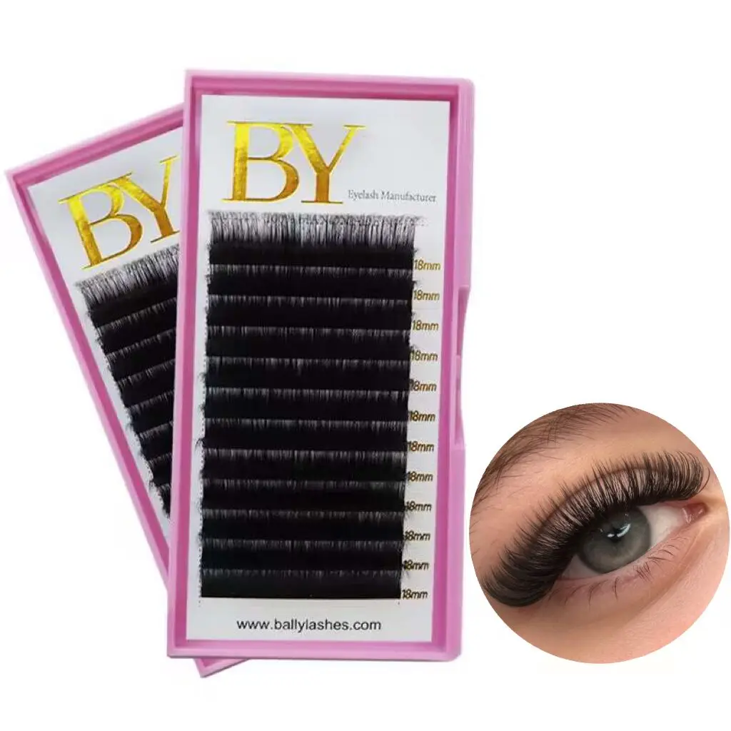 Cashmere Lash Trays Wholesale 0.05 cc 8mm-25mm Premium Korean PBT Matte Black Private Label Easy Fan Volume Eyelash Extensions